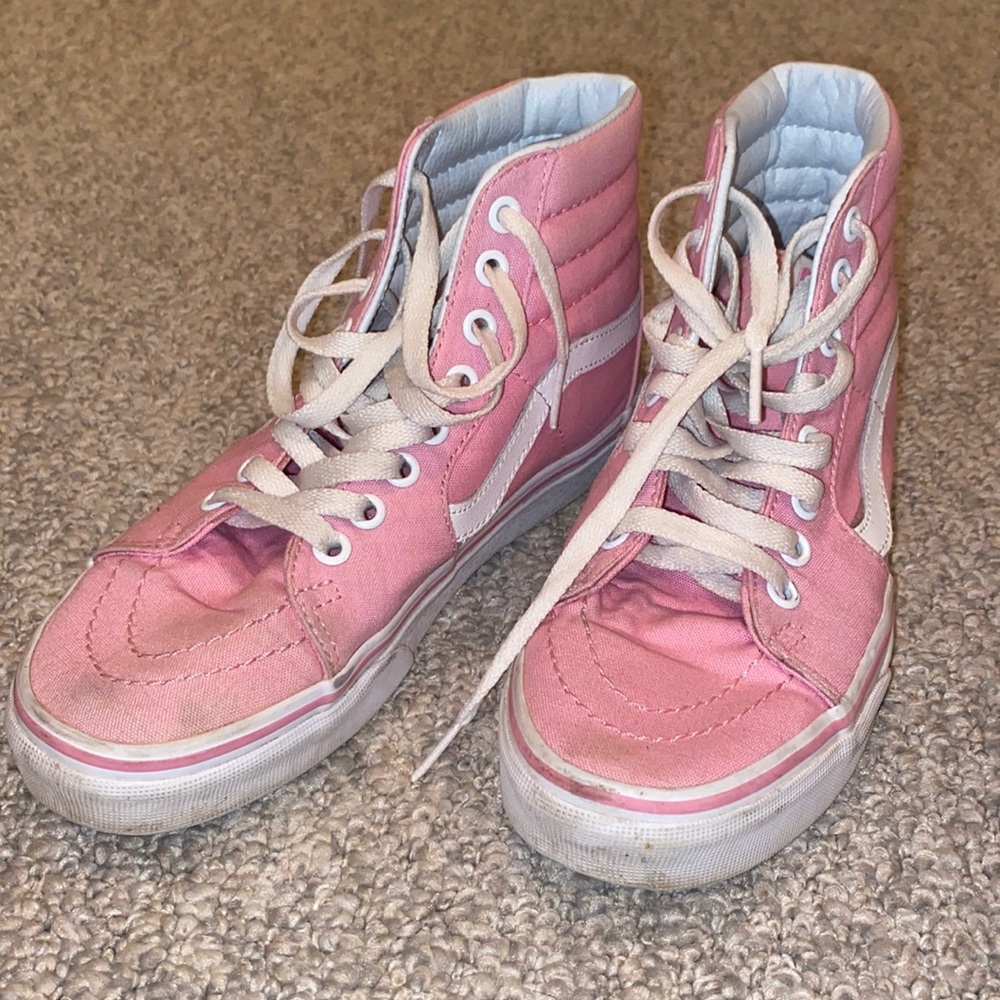PINK HIGH TOP VANS